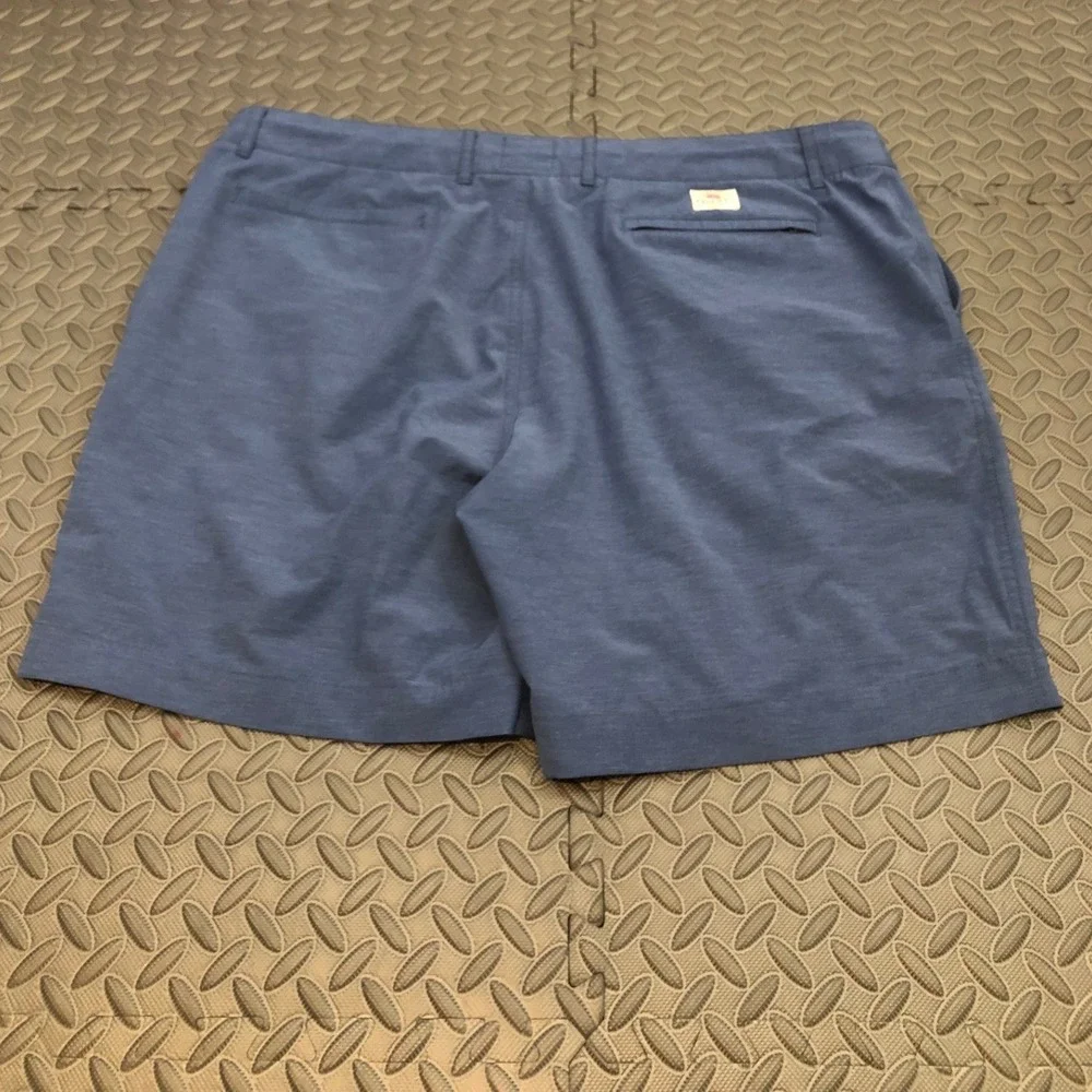Faherty All Day Shorts Mens 40 Blue Hybrid Stretch Performance MSC0013